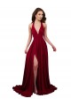 Outlet Spandex Halter Neck Sleeveless Open Back Long Black Tie Evening Dress