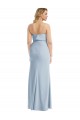 Outlet Stretch Crepe Strapless Sleeveless Low Back Long Semi Formal Evening Dress