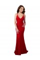 Outlet Lace V-Neck Sleeveless Open Back Long Formal Dress