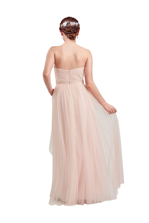 Outlet Tulle Sweetheart Sleeveless Long Evening Dress